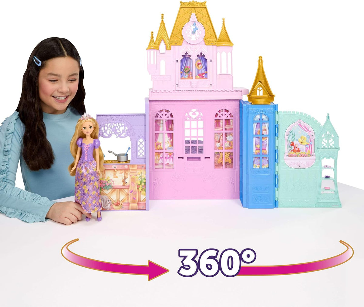 DP CASTILLO PLEGABLE CON MUÑECA JLK27