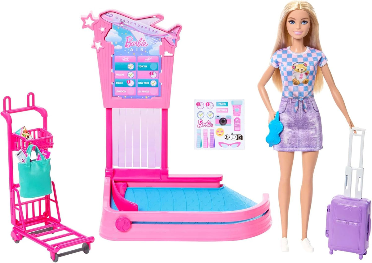 Barbie Set de Juego con Muñeca Aventuras de Viaje JMJ49