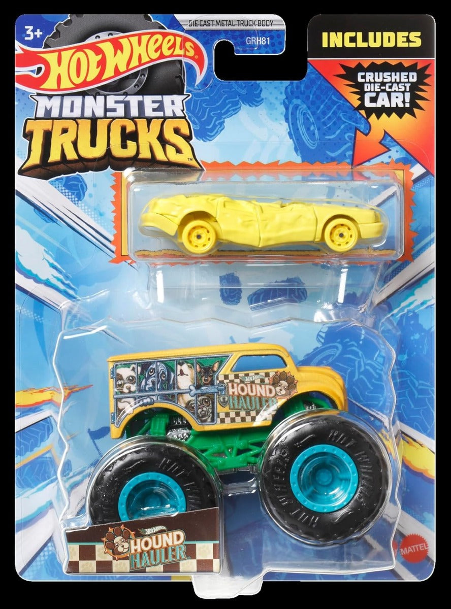 Hot Wheels Monster Trucks Camión 32 Degrees SUV + Flat Iron (Aplastado) GRH81