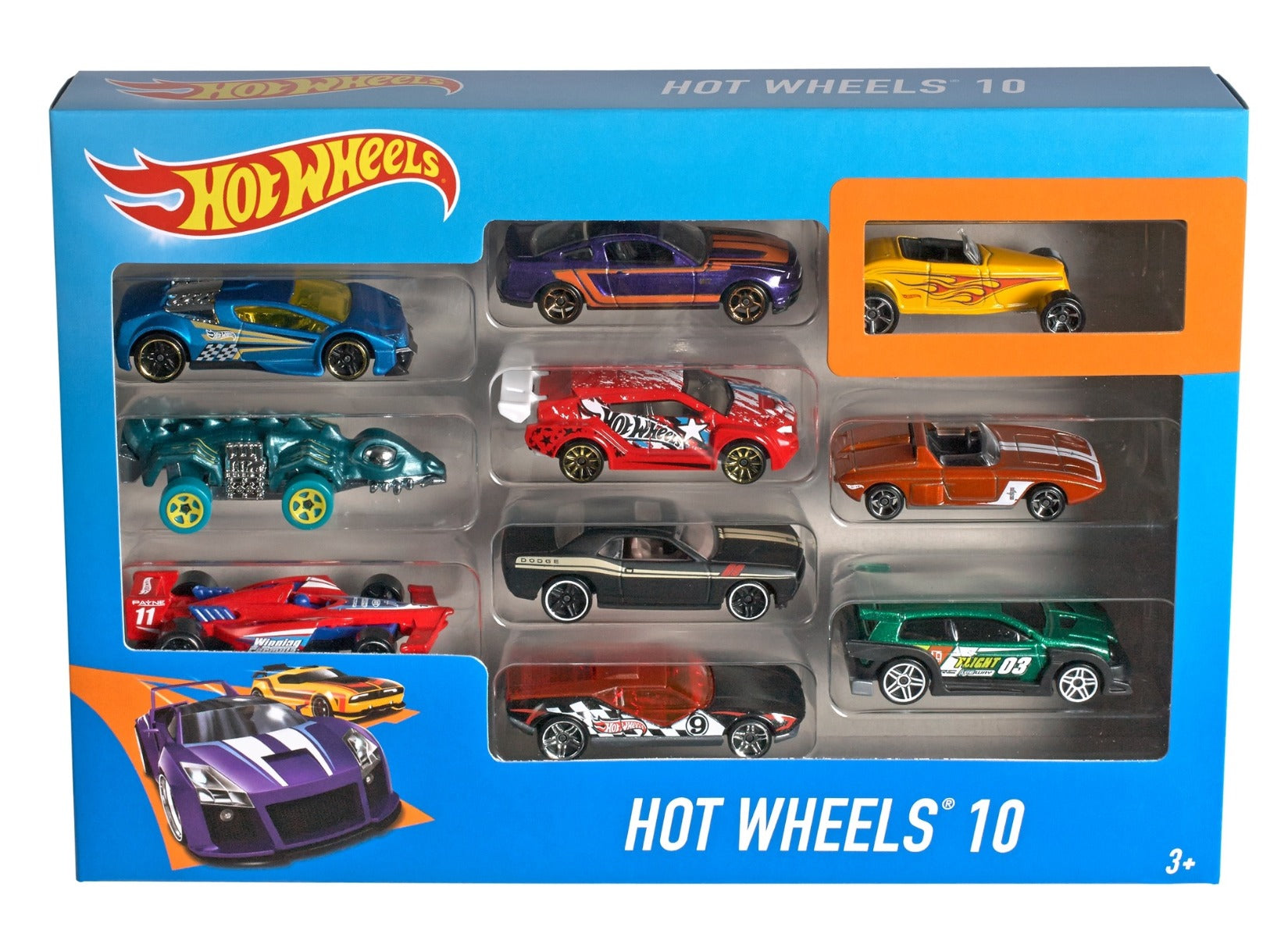 Hot Wheels Die Cast Paquete Sorpresa de 10 Autos 54886