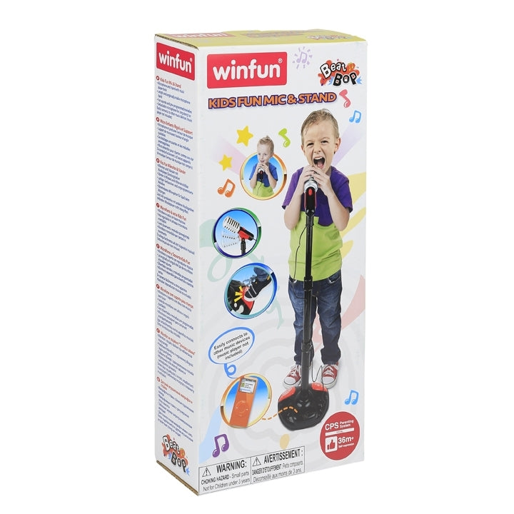 Winfun Kids Fun micrófono y soporte