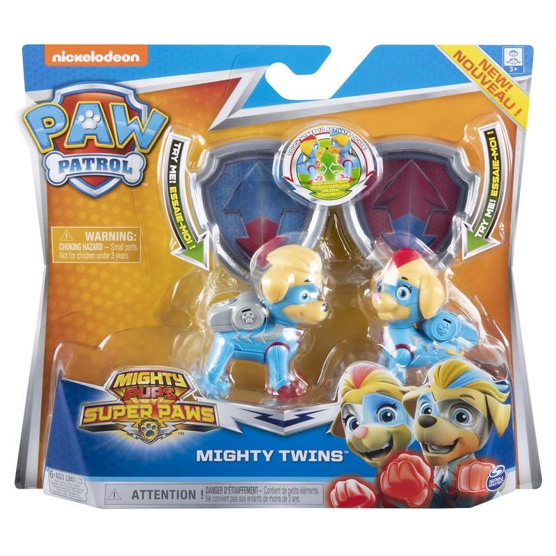 Paw patrol figuras migthty twins