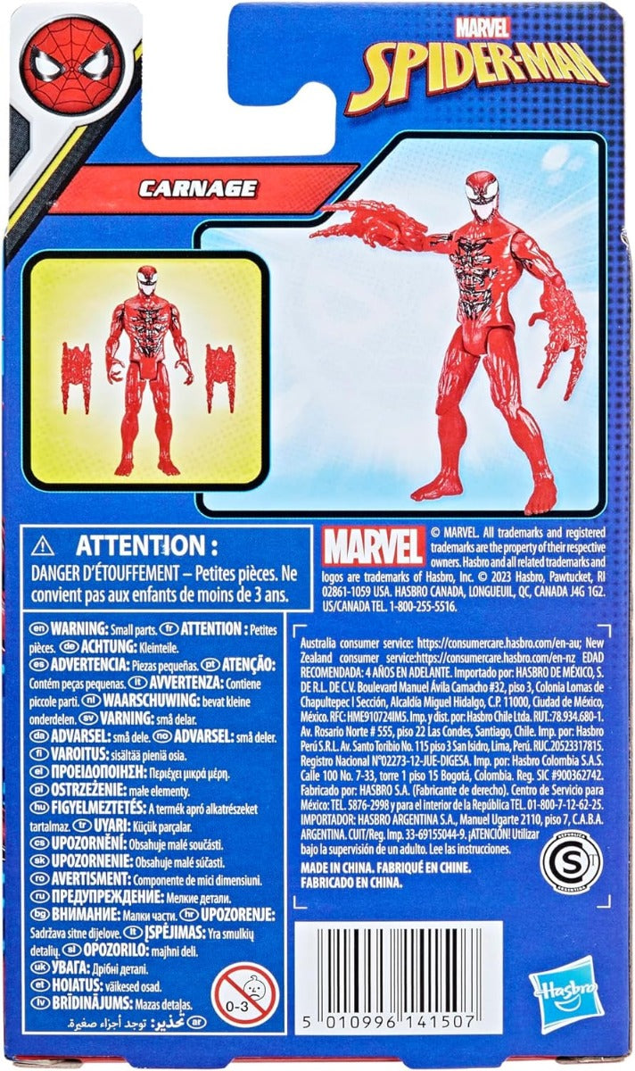 Marvel Spider-Man Epic Hero Series Carnage con accesorio
