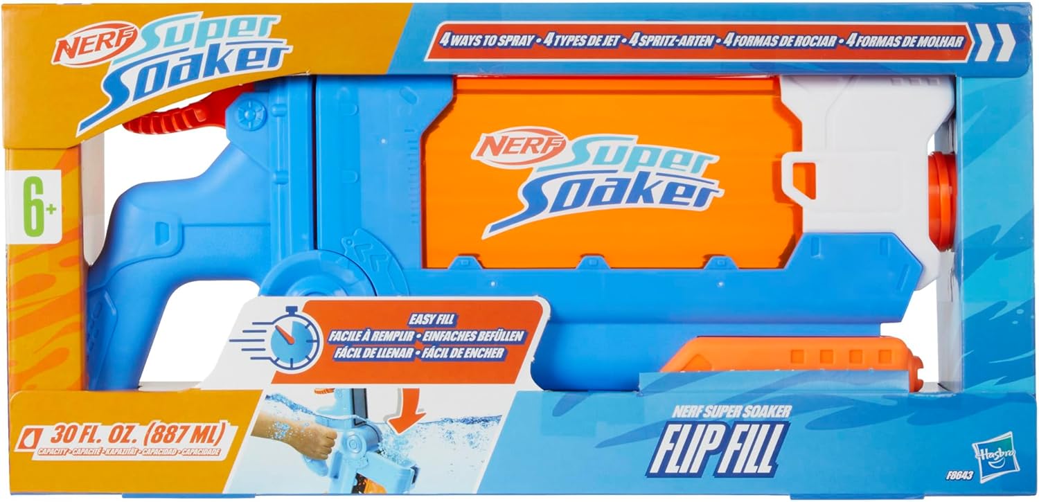 Nerf Super Soaker Lanzador de Agua Flip Fill F8643