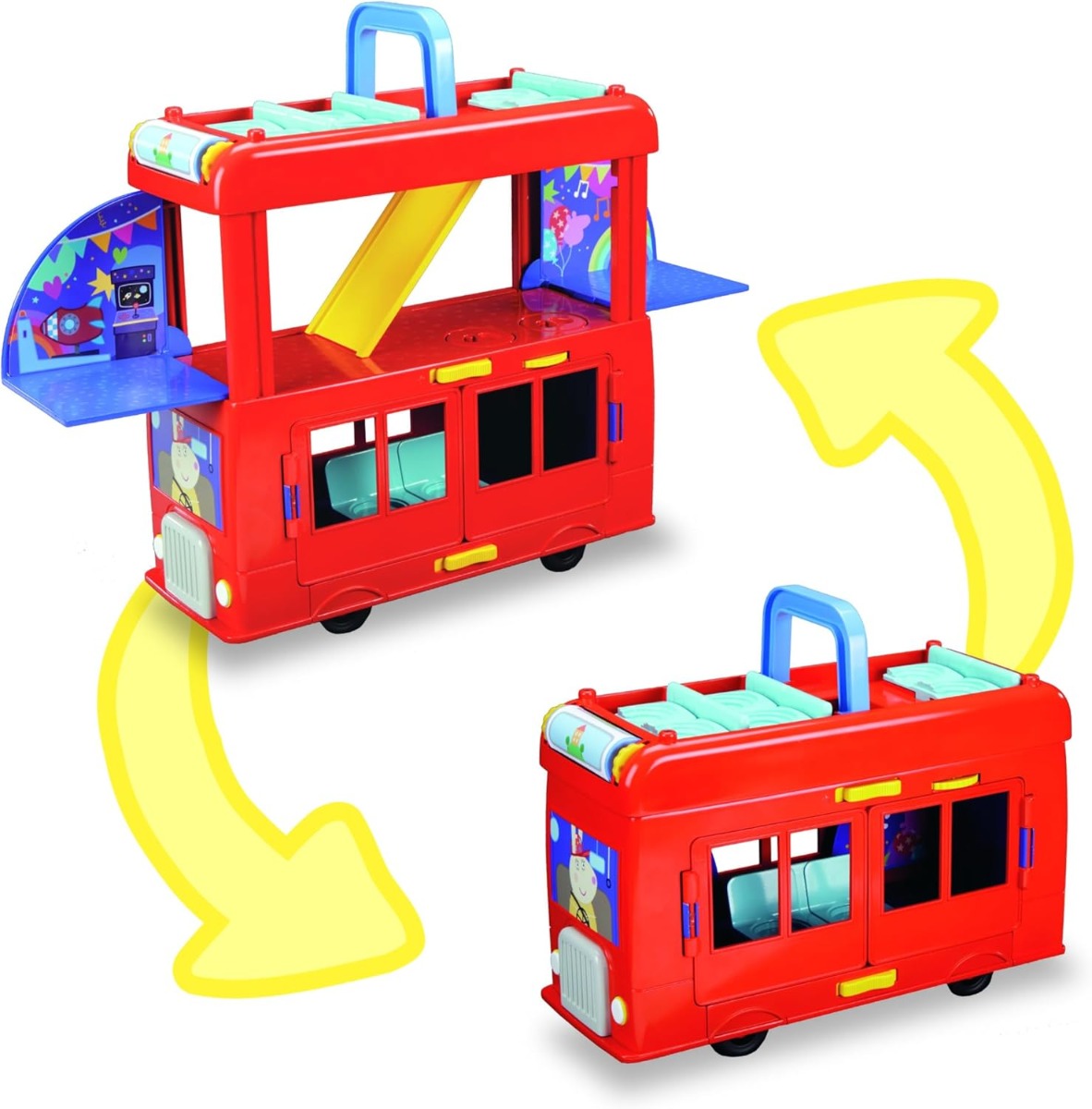 Peppa Pig - 2 in 1 Party Bus F8881