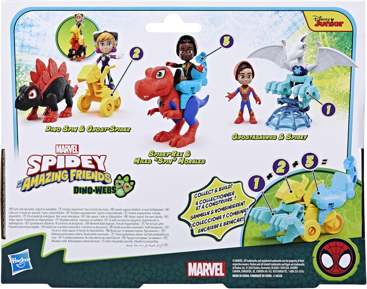 Marvel Spidey and His Amazing Friends Figura de acción de Dino G0123