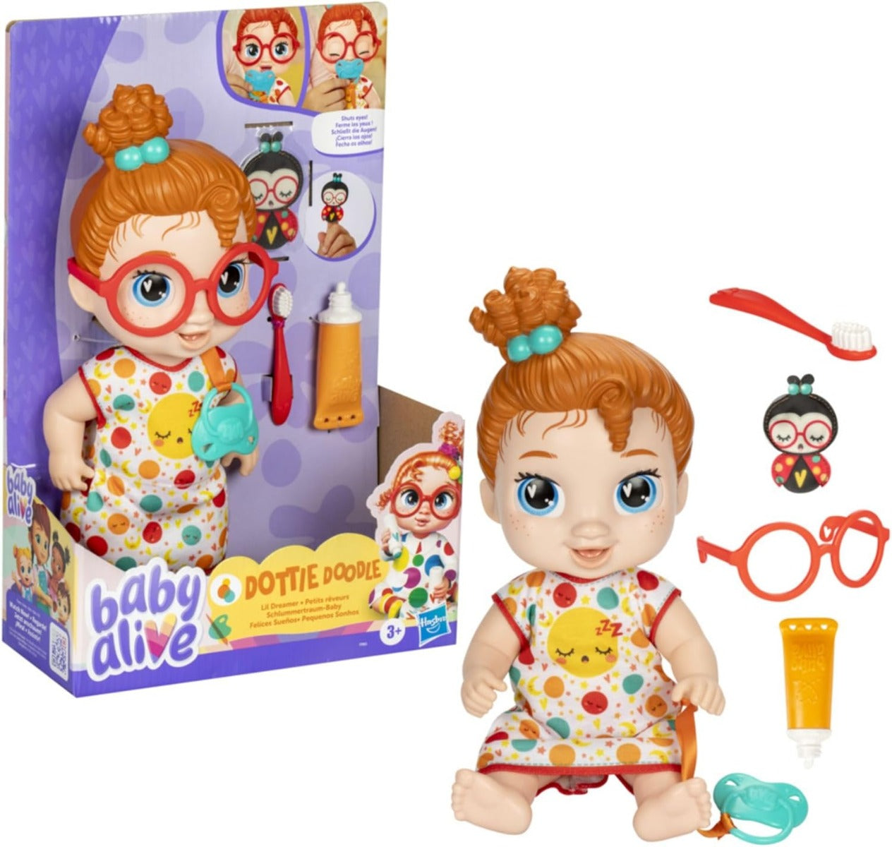 Baby Alive Felices Sueños Pelo Rojo F9965