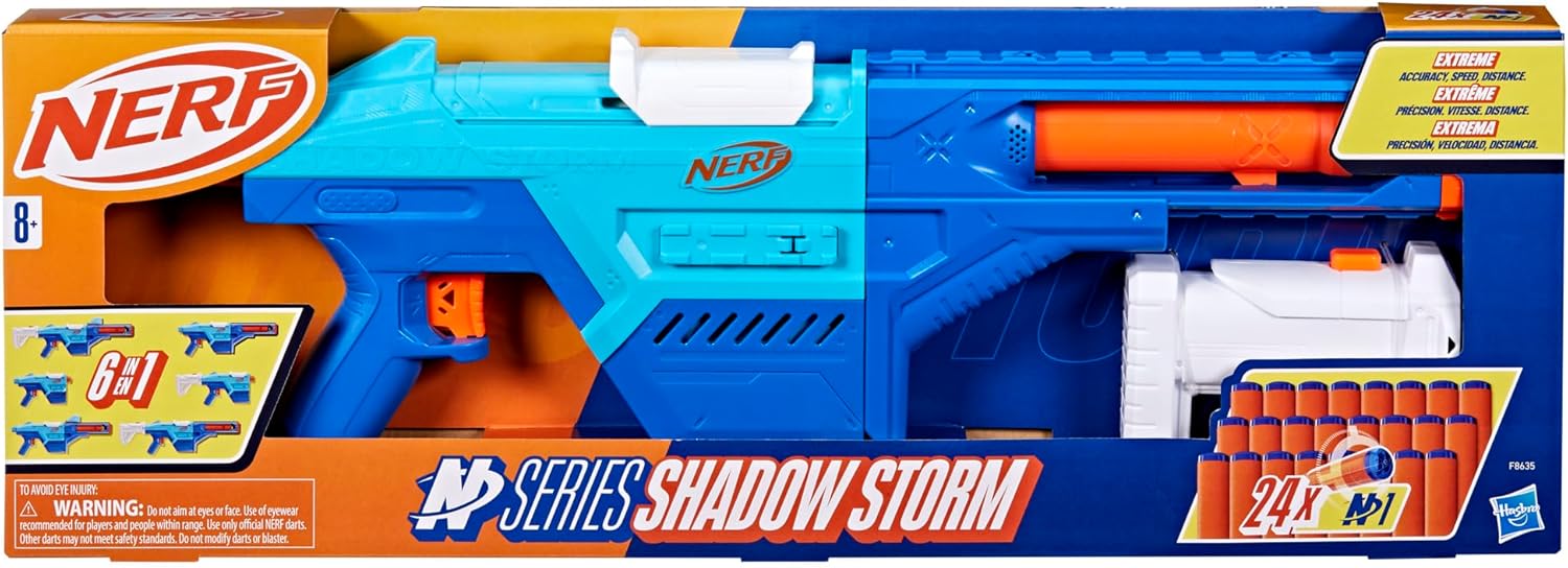 NERF N Series Shadow Storm Blaster with 24 N1 Darts