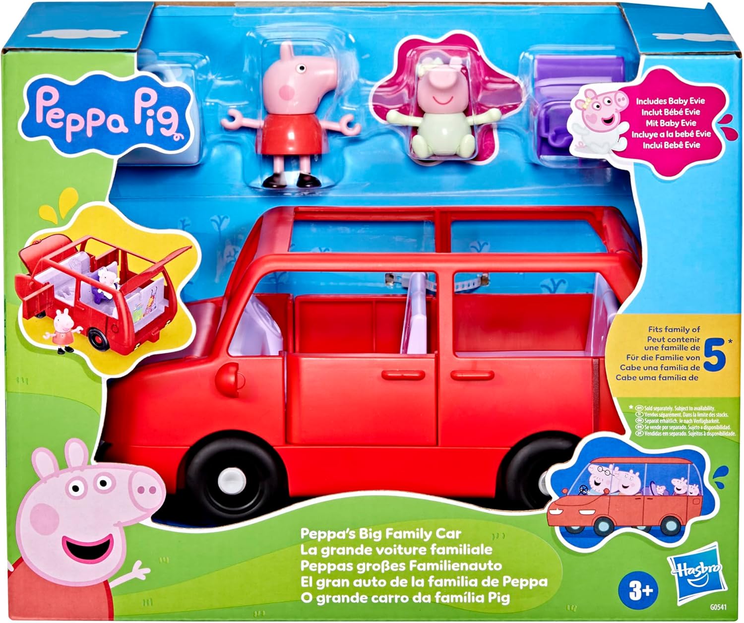 PEP PEPPAS FAMILY RED CAR G0541