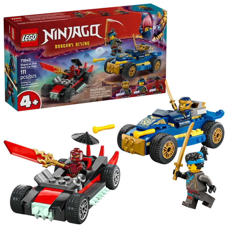 NINJAGO ROGUE VS. DRIX RACE CAR DUEL 71840