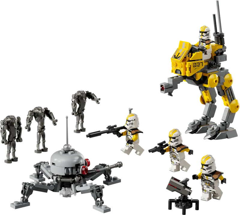 STAR WARS PACK DE COMBATE SOLDADOS CLON DEL 327 CUERPO ESTELAR 75431