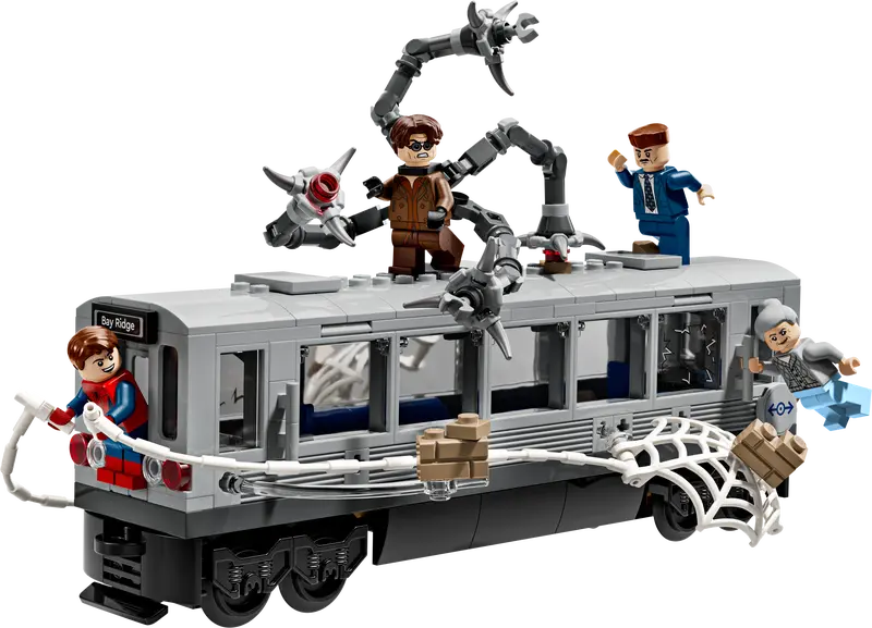 SUPER HEROES SPIDER MAN VS. DOC OCK ESCENA DEL TREN SUBTERRaNEO 76321
