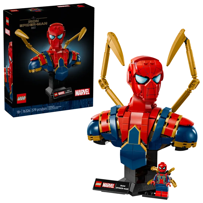 SUPER HEROES BUSTO DE IRON SPIDER MAN 76326