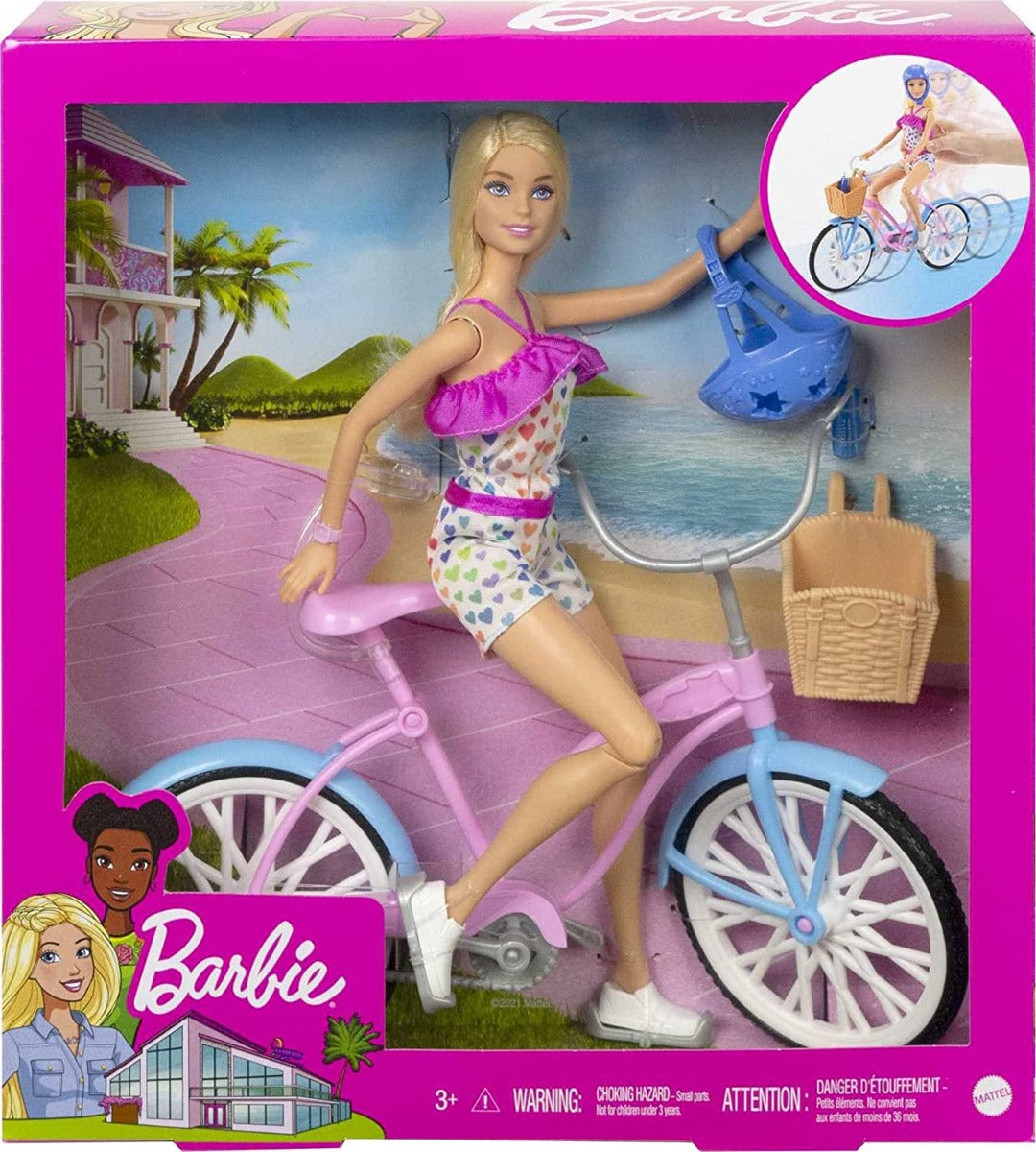 Barbie Bicicleta con Muñeca HBY28