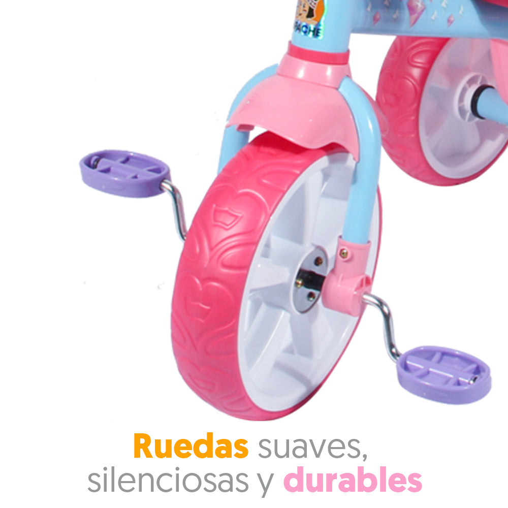 Triciclo Disney Princess Deluxe Pushbar