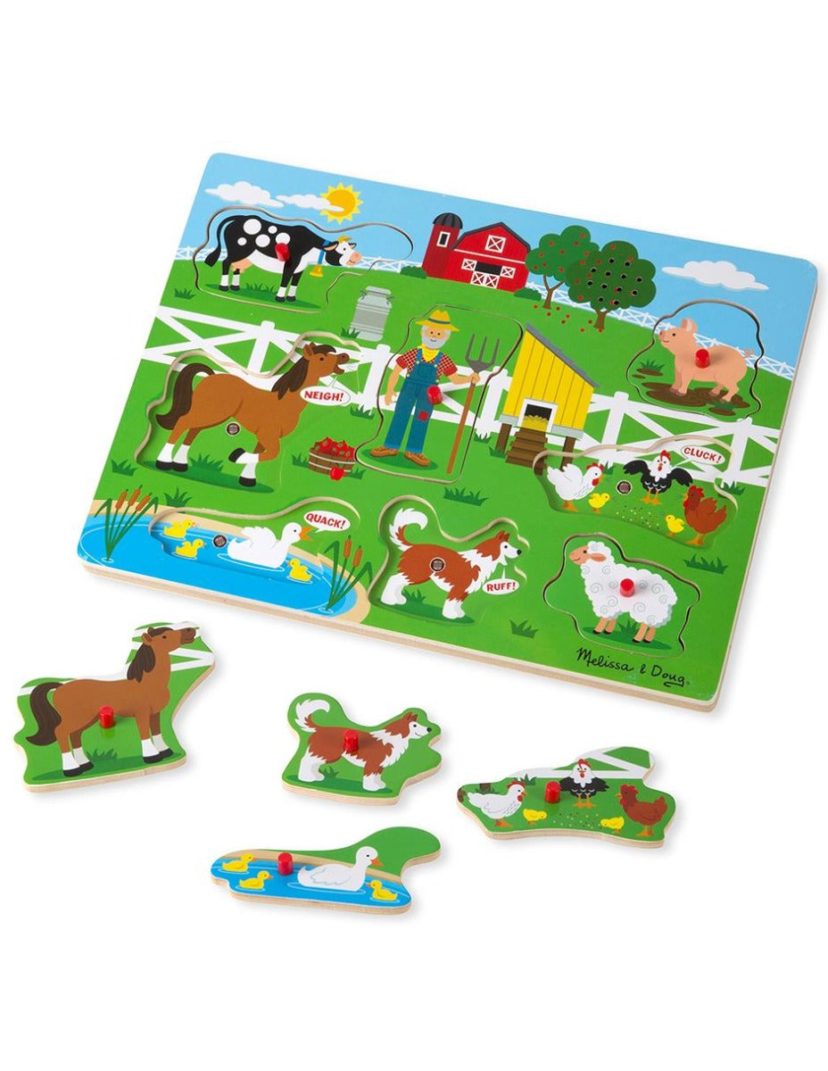 Melissa & Doug Rompecabezas Con Sonido Old Mcdonald