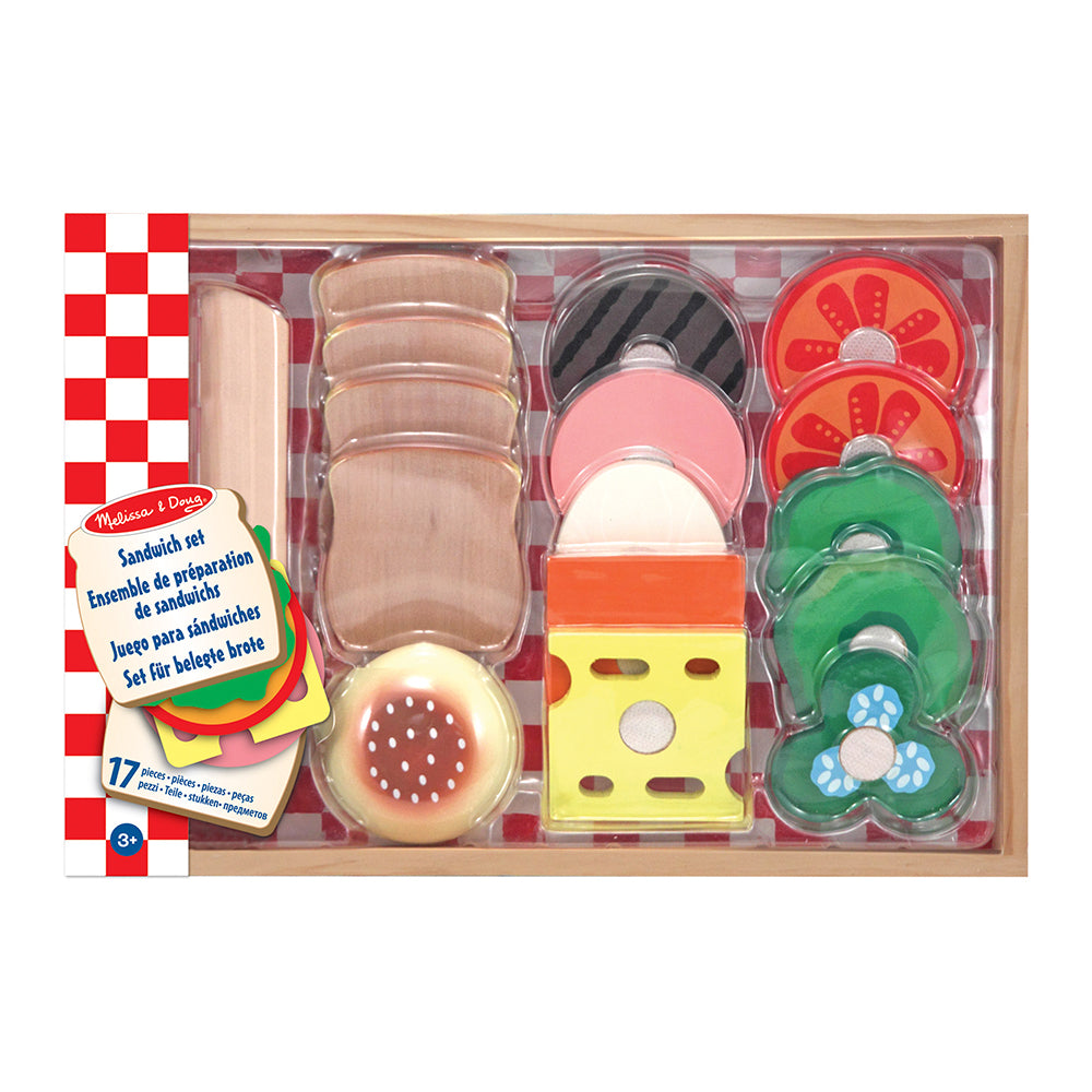Melissa And Doug Juego De Madera Para Hacer Sándwiches