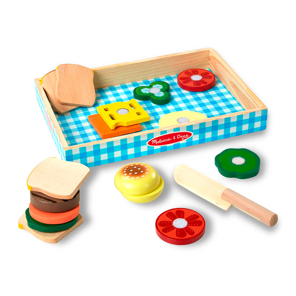 Melissa And Doug Juego De Madera Para Hacer Sándwiches