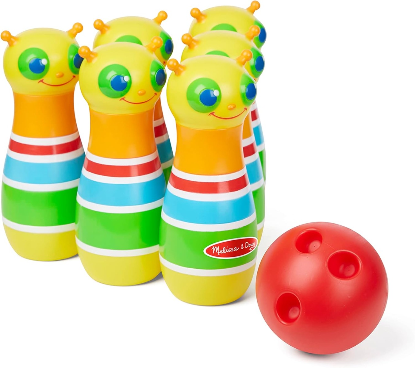 Melissa & Doug Sunny Patch Giddy Buggy - Juego de acción de bolos