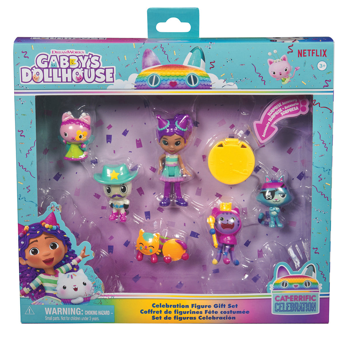 Gabby's Dollhouse Paquete de regalo de figura de celebración