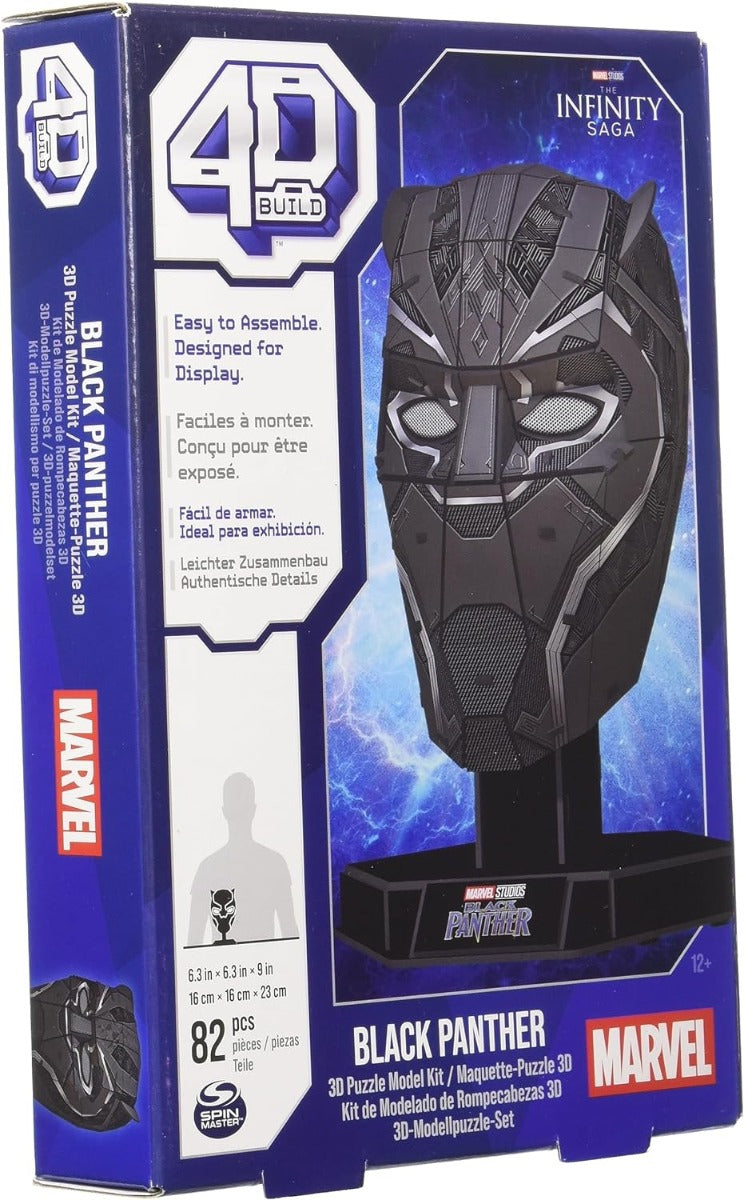 4D Build Rompecabezas Pantera Negra de Marvel