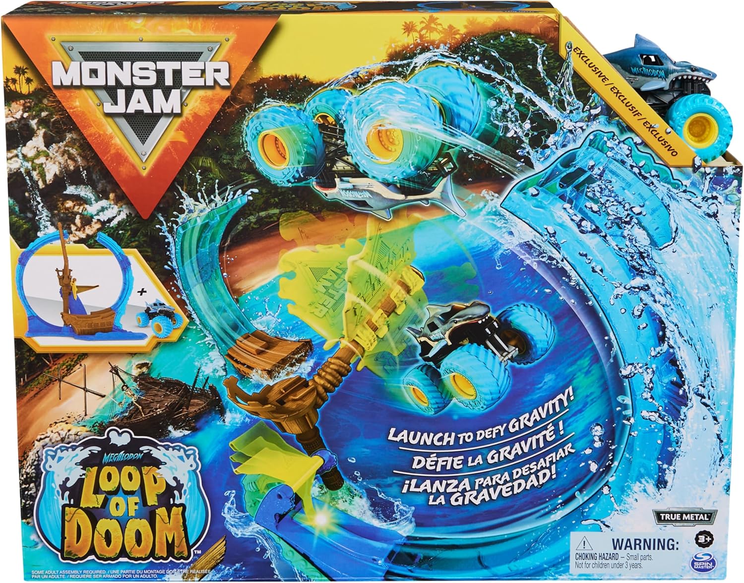 Monster Jam Set De Pista Loop Of Doom