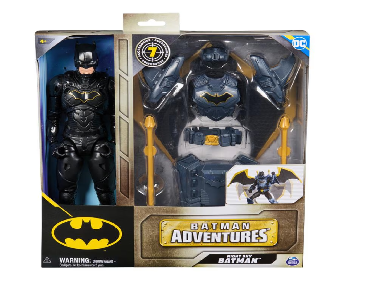 Figura de acción Batman Spin Master aventura aereo