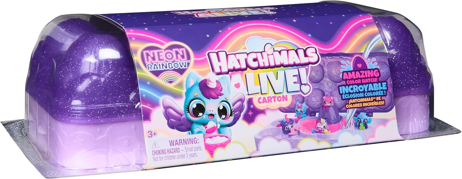 HATCHIMALS CARTÓN NEON