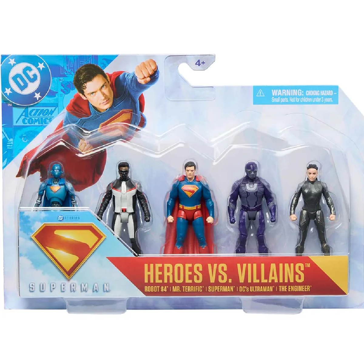 SUPERMAN MOVIE 25 SET DE 5 FIG DE 3 PULG