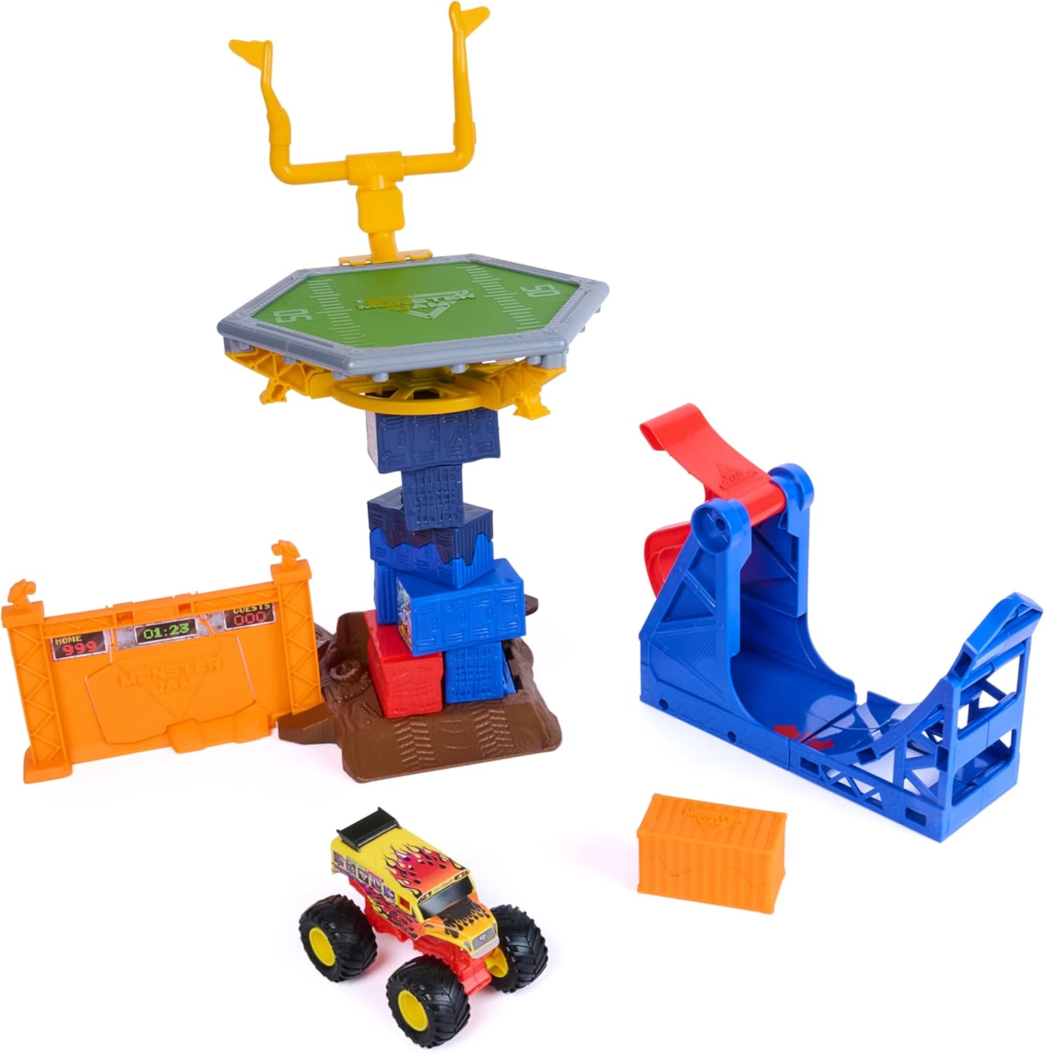 MONSTER JAM SET SMASH & BASH CRASH COURSE 1:64