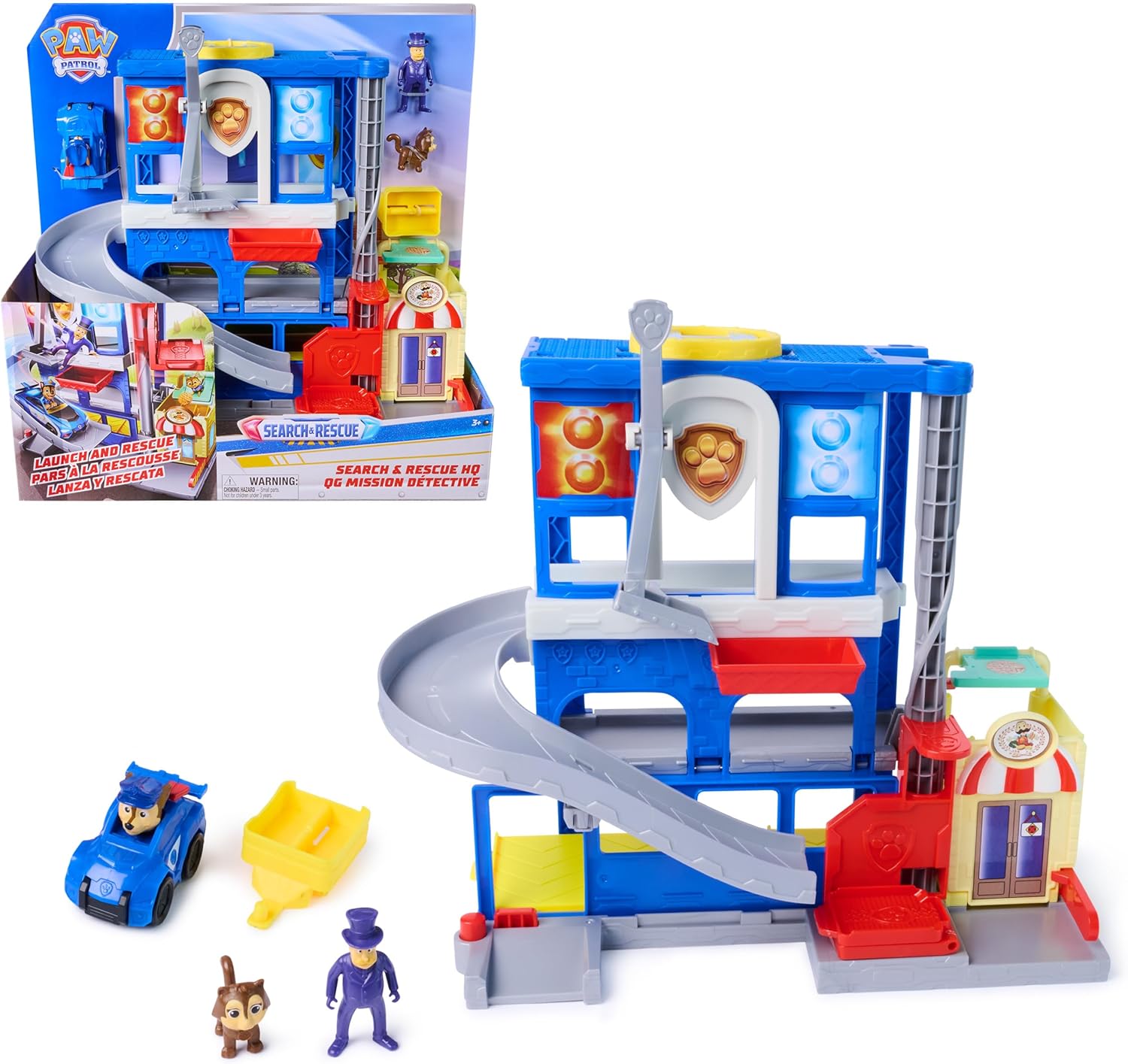 PAW PATROL SET DE JUEGO CON VEHICULO BUSQUEDA Y RESCATE