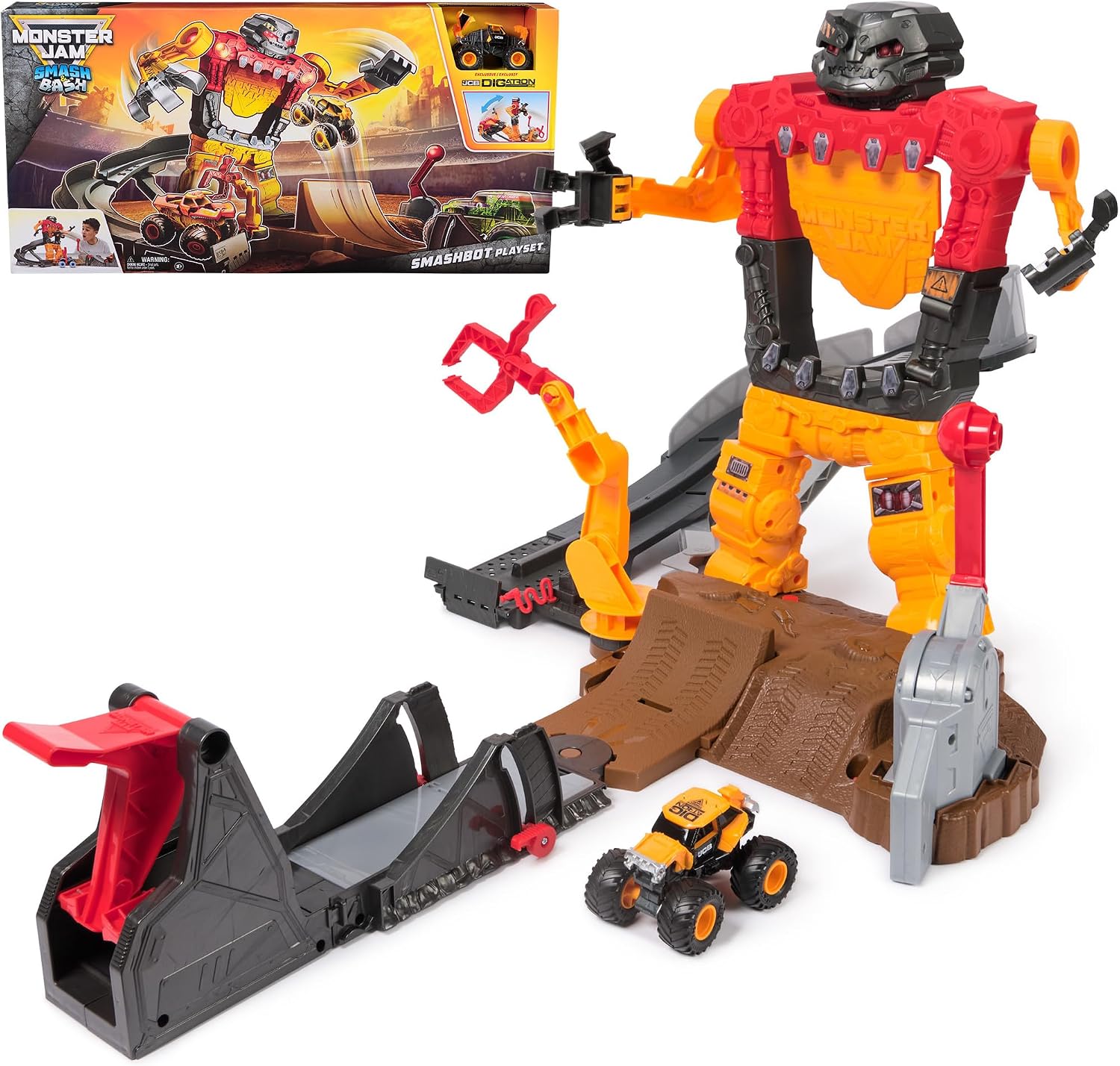 MONSTER JAM PLAYSET 1 64 SMASH AND BASH