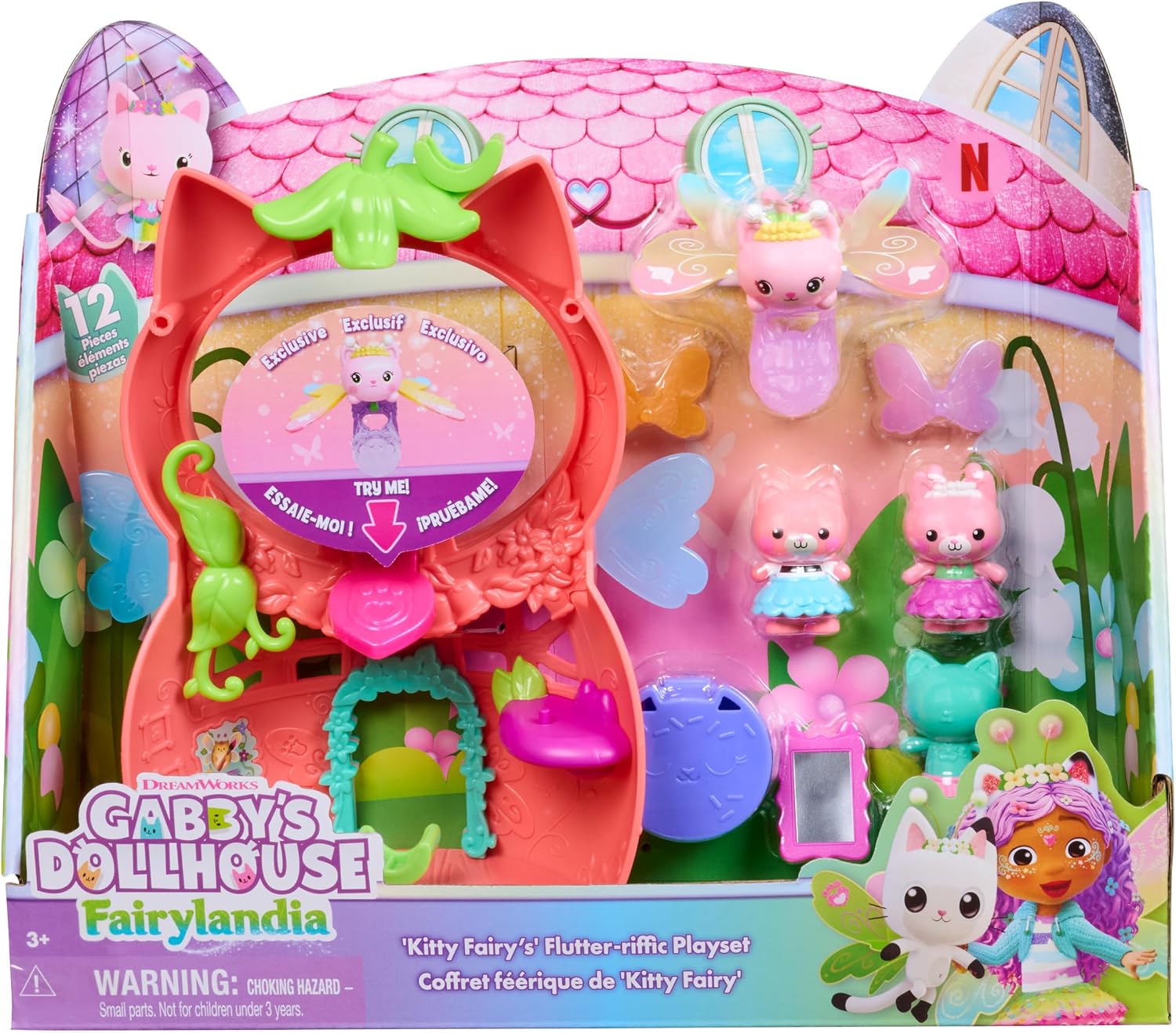 GABBY DOLLHOUSE SET DE JUEGO DE KITTY FAIRY DE HADILANDIA