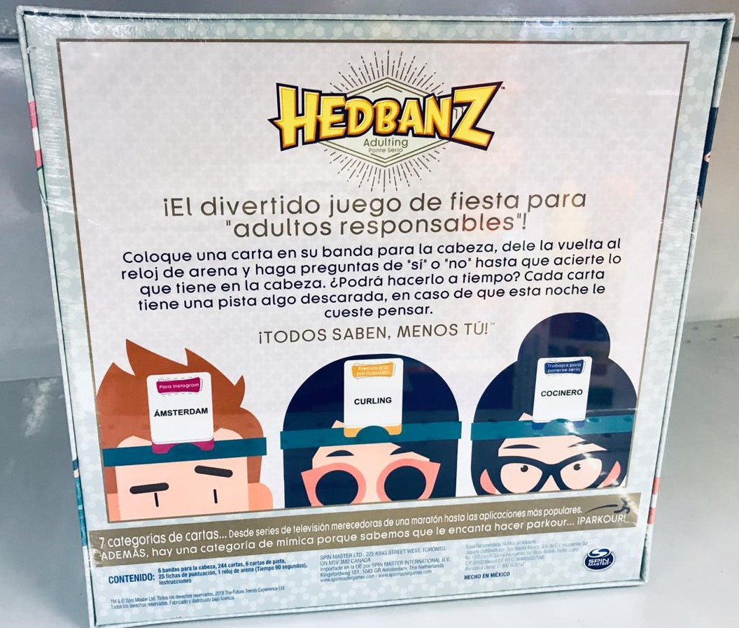 JUEGO DE MESA HEDBANZ ADULTO