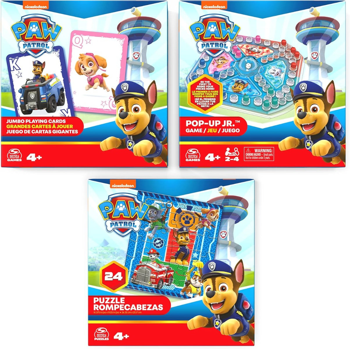 Paw Patrol Giant Cards Pop-Up Game and 24 Piece Puzzle