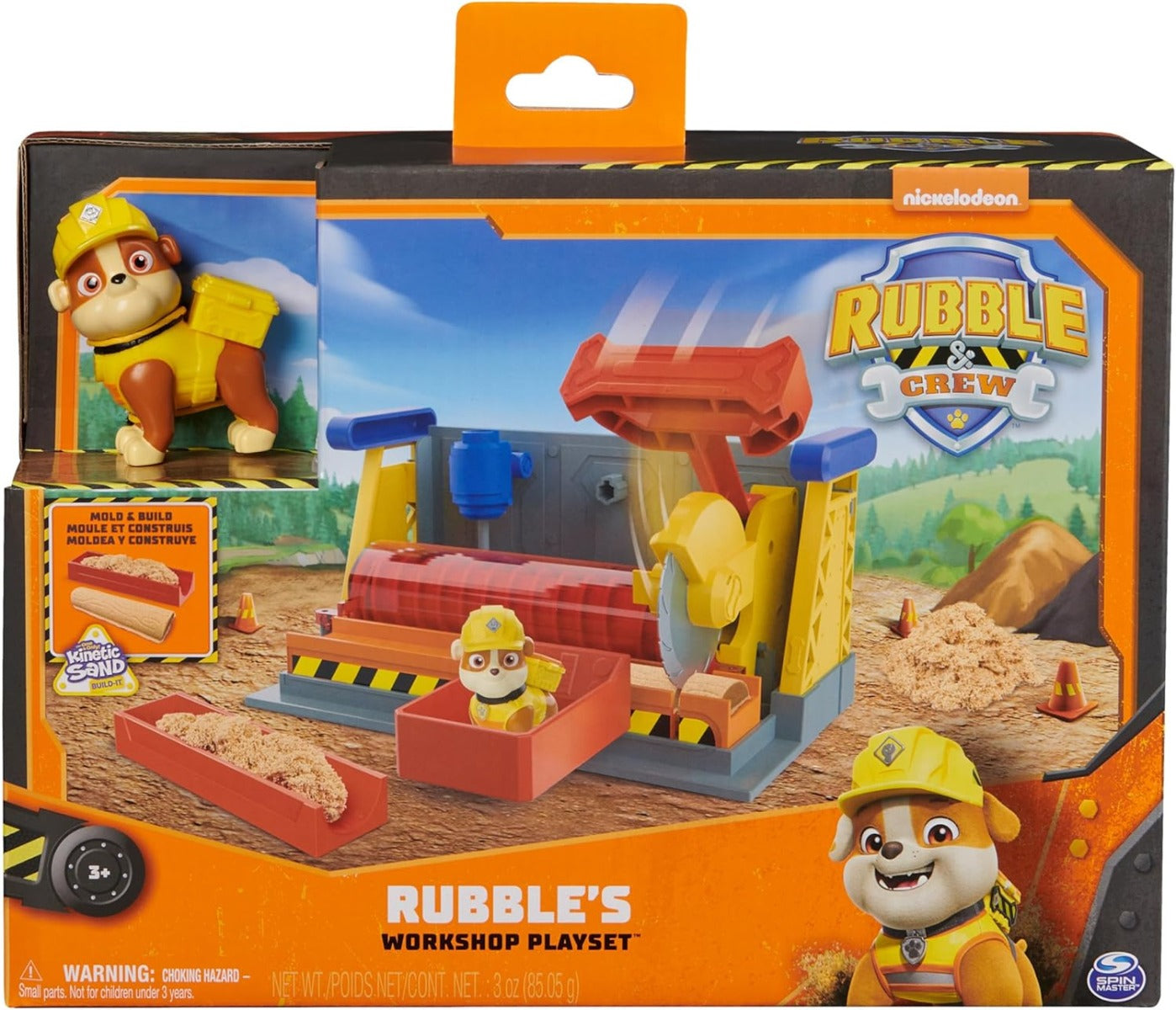 Rubble's Workshop Playset juguetes de construcción con figura de acción Kinetic Build-It Sand & Rubble