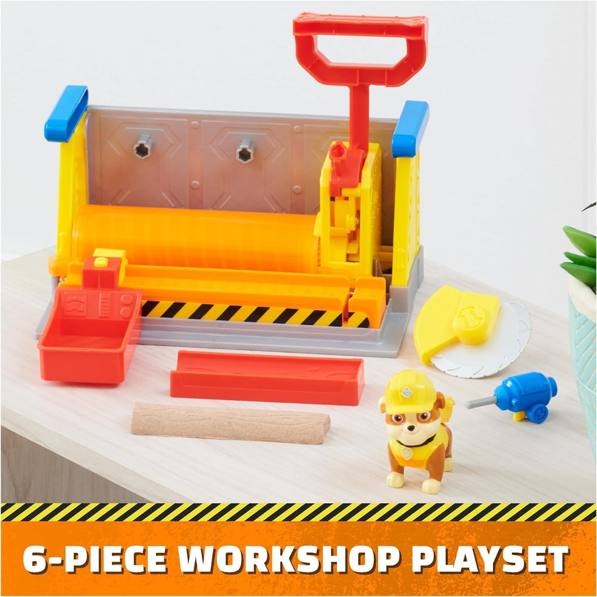 Rubble's Workshop Playset Construction Toys with Kinetic Build-It Sand & Rubble Action Figure
