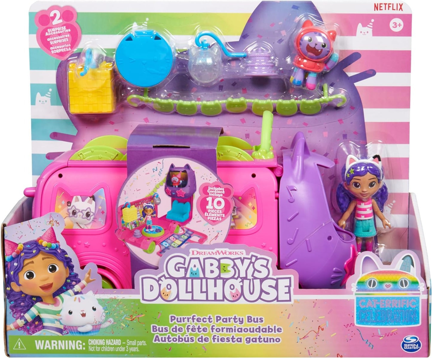 Gabby’s Dollhouse Autobús de Fiesta Gatuna