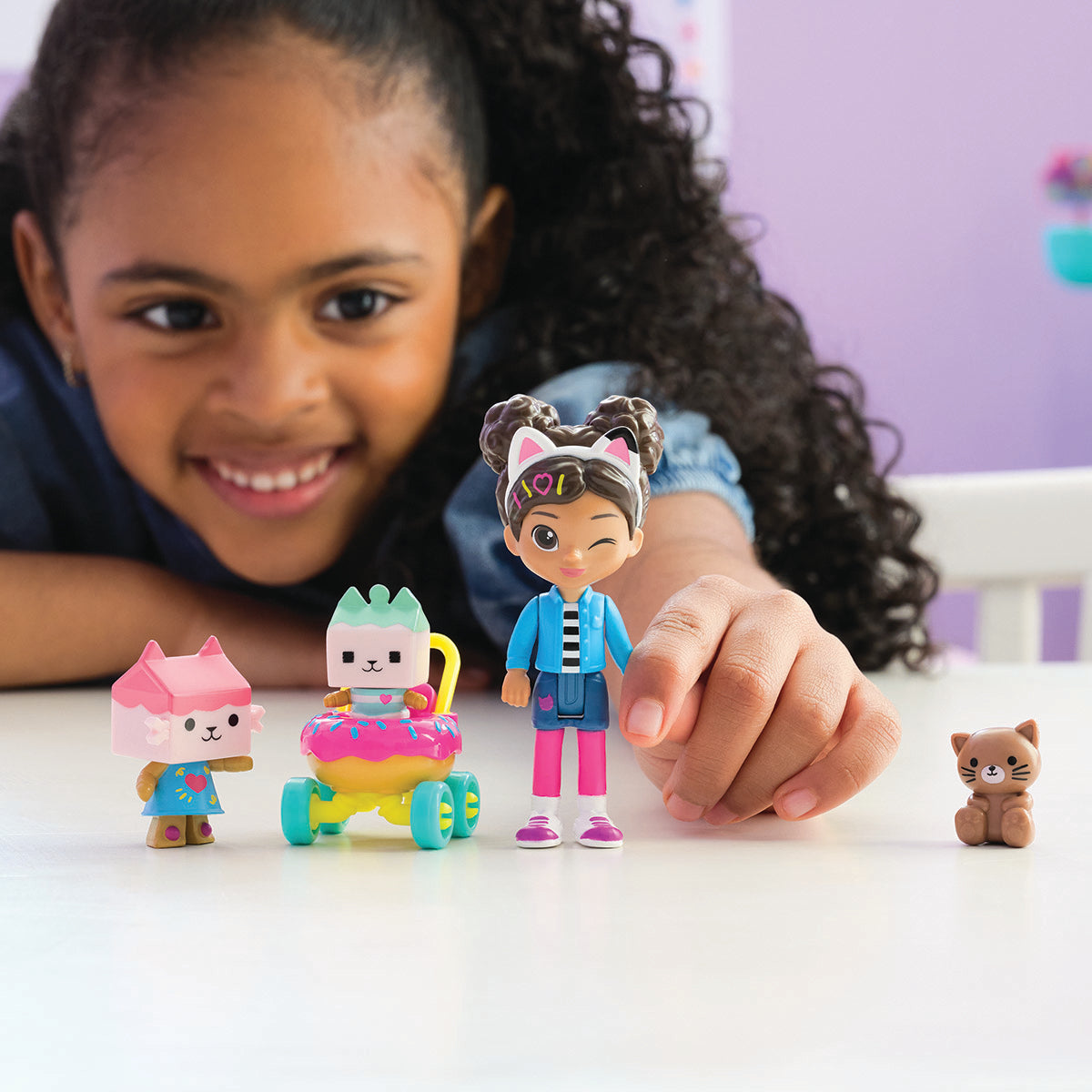 Gabby's Dollhouse Set de Figuras Cuidado de Gatitos con Gabby
