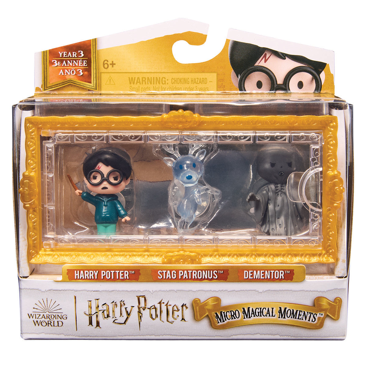 Harry Potter with Harry Stag Patronus and Dementor