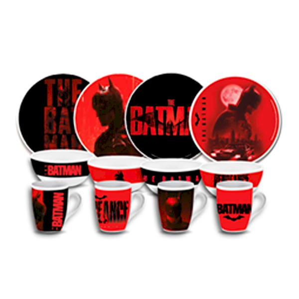 Batman 12-piece porcelain dinnerware set