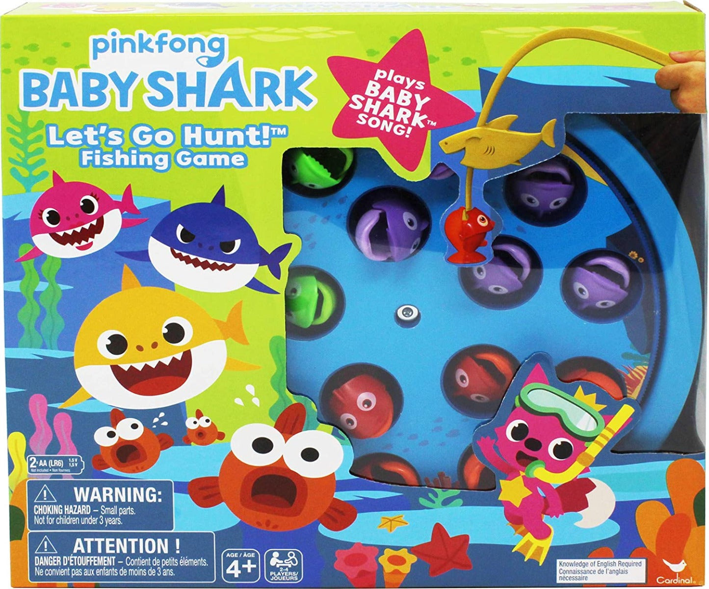 SpinMaster Let's Go Fishing Baby Shark Board Game