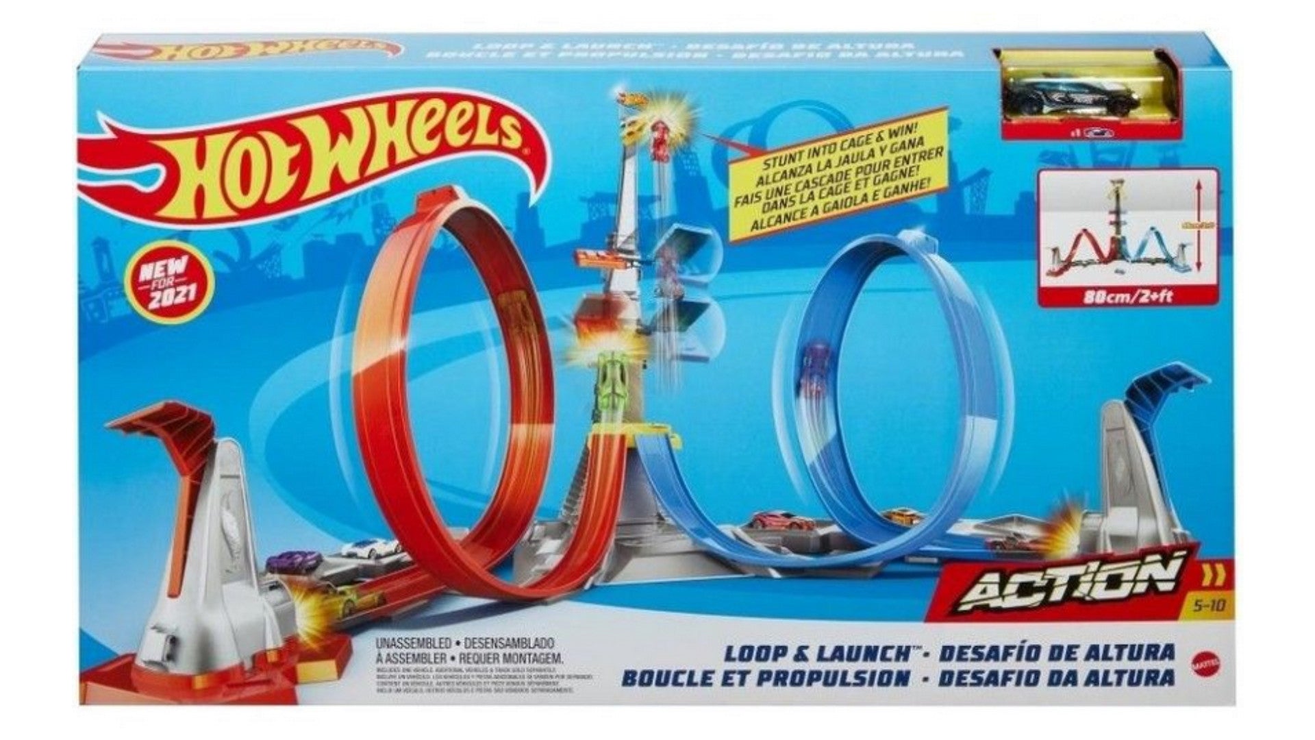 Pista de Juguete Desafío Extremo Hot Wheels Action Pista de Juguete Desafío Extremo Hot Wheels Action
