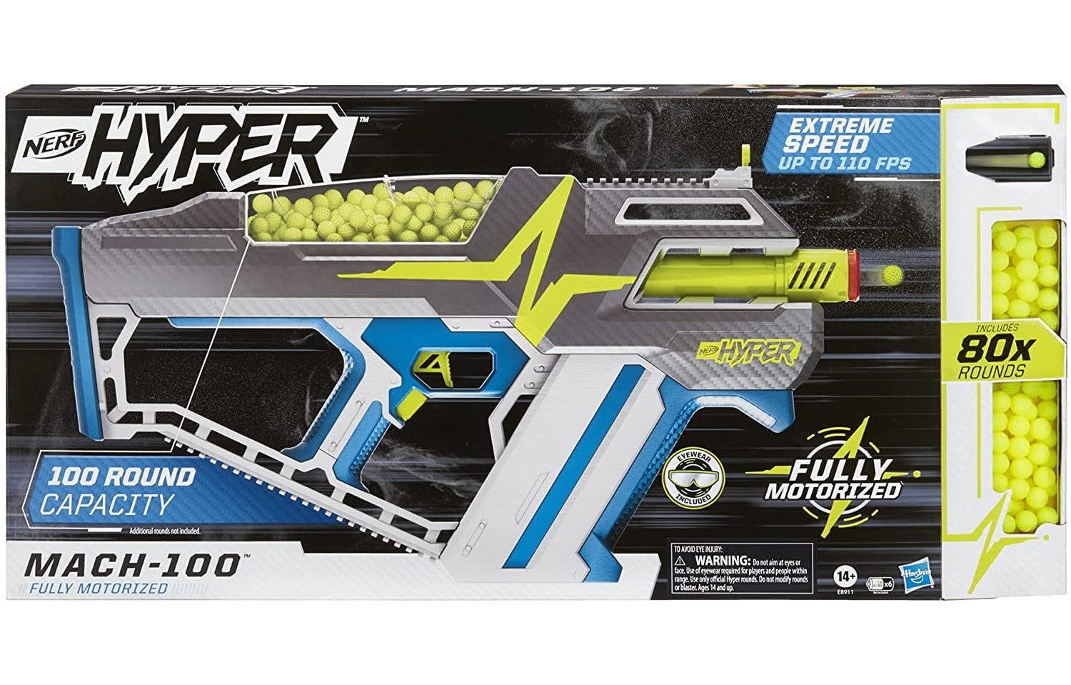 Nerf Hyper Mach-100 Blaster Motorizado