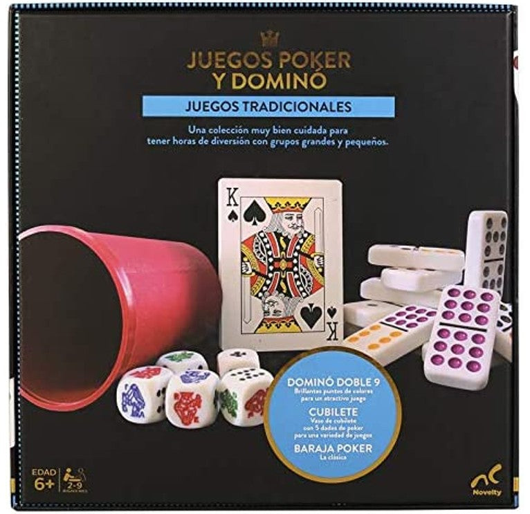 Novelty Poker Domino Double 9 Foil