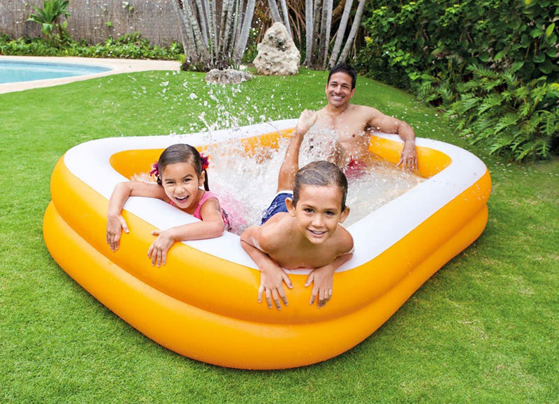 Yellow Inflatable Pool 2.29mx 1.47mx 46cm -Intex