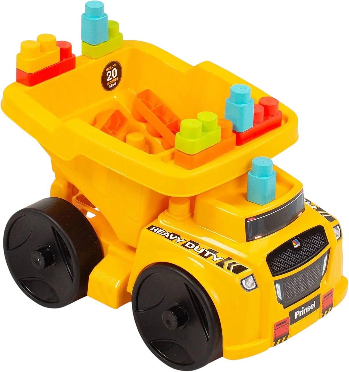 CAMION DE VOLTEO CON 20 BLOQUES