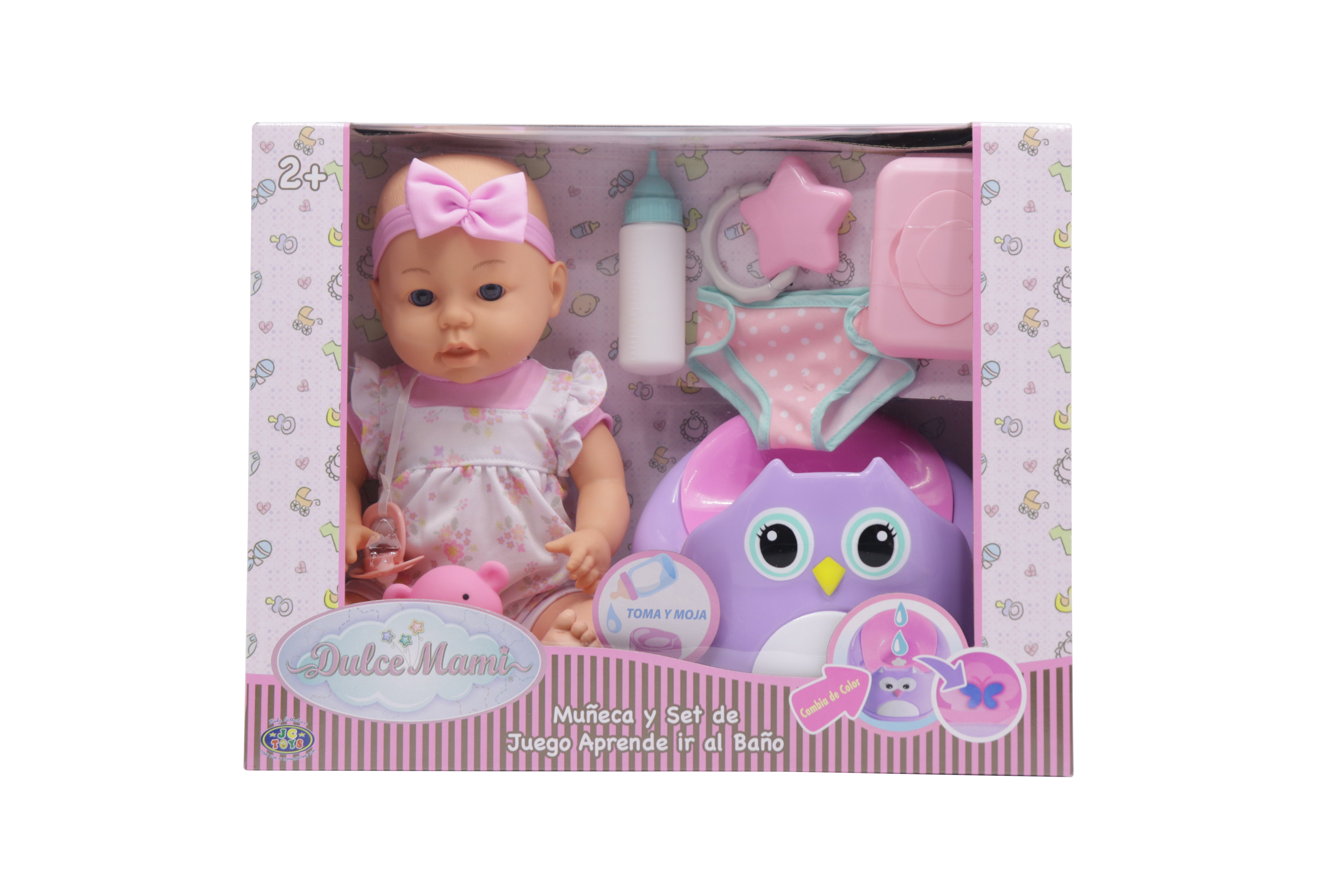 DULCE MAMI MUÑECA SET DE JUEGO APRENDE IR AL BAÑO