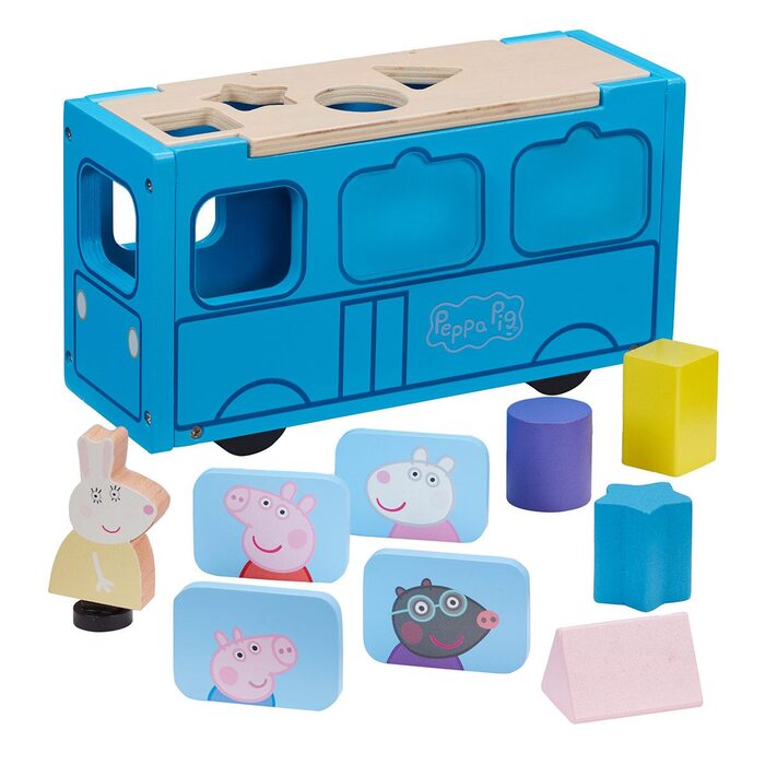 Wooden truck with Peppa Pig shapes Bandai