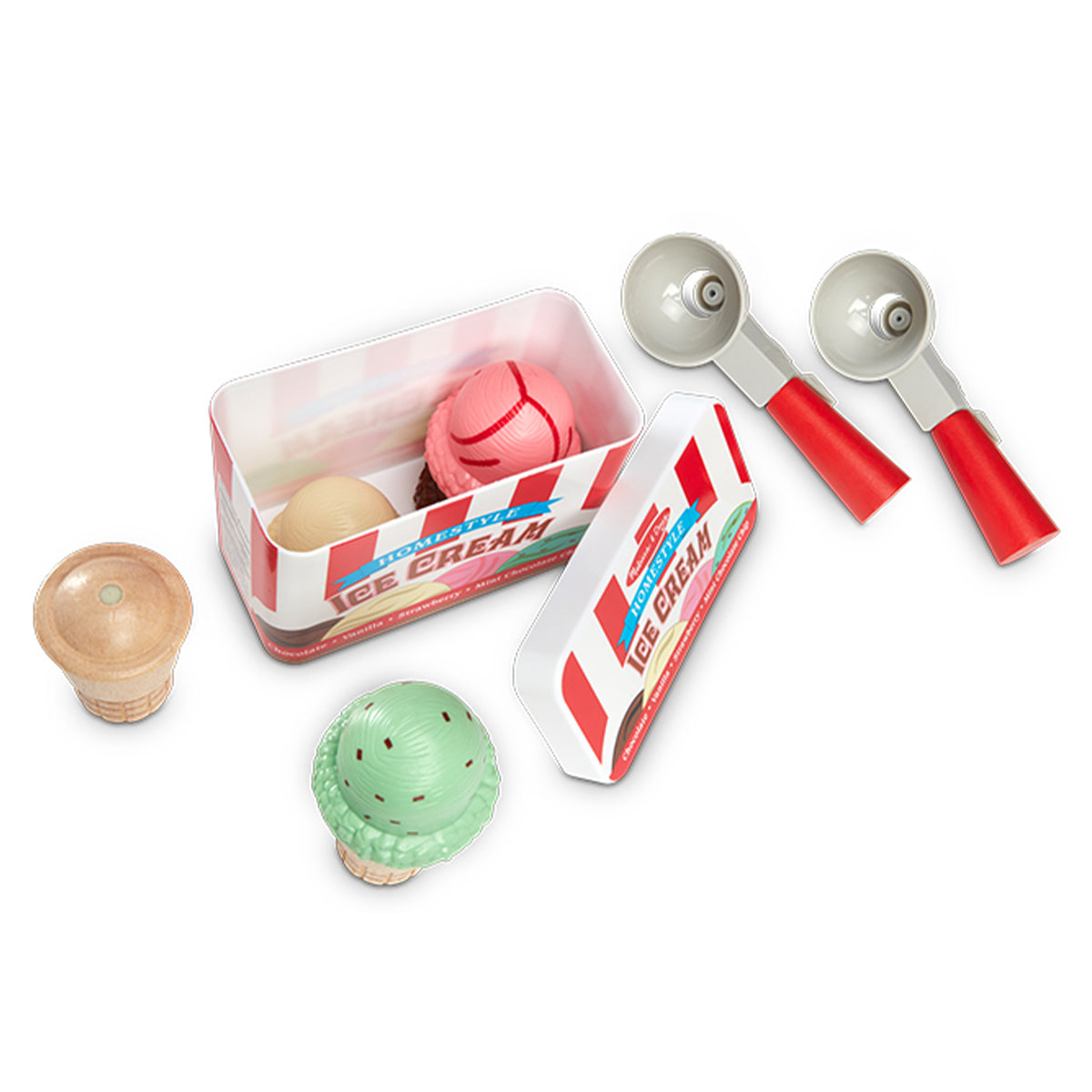 Melissa &amp; Doug Magnetic Ice Cream Scoop and Stack Cone Set